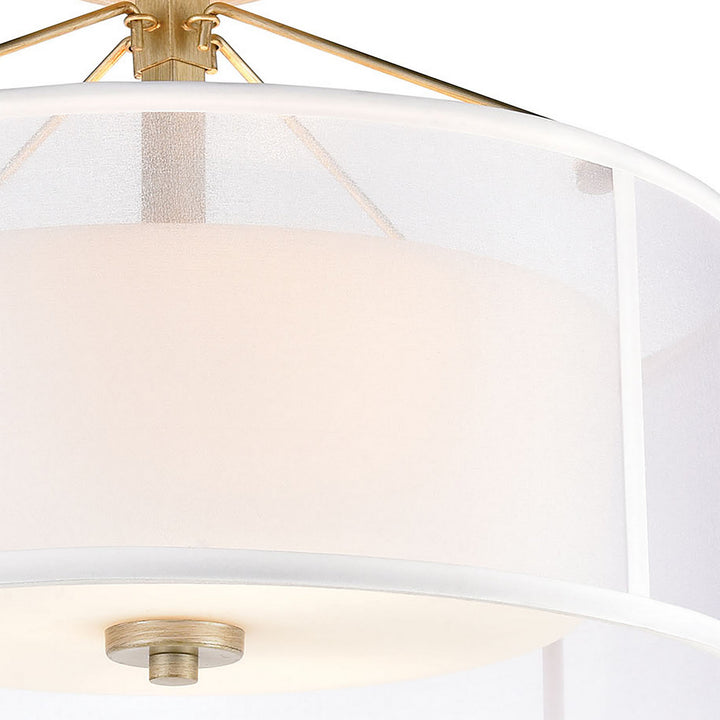 Elk Diffusion 57034/3 Ceiling Light - Aged Silver
