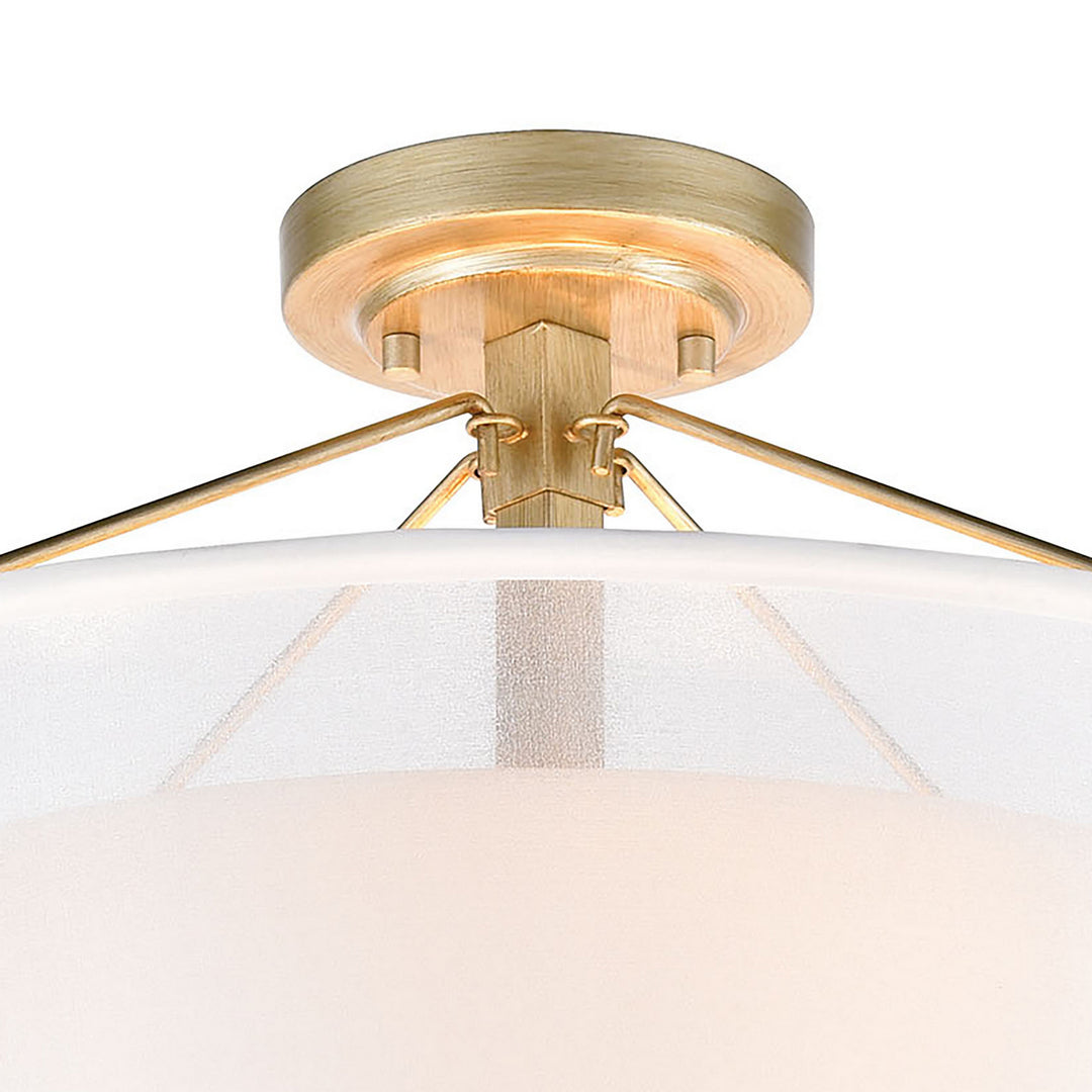 Elk Diffusion 57034/3 Ceiling Light - Aged Silver