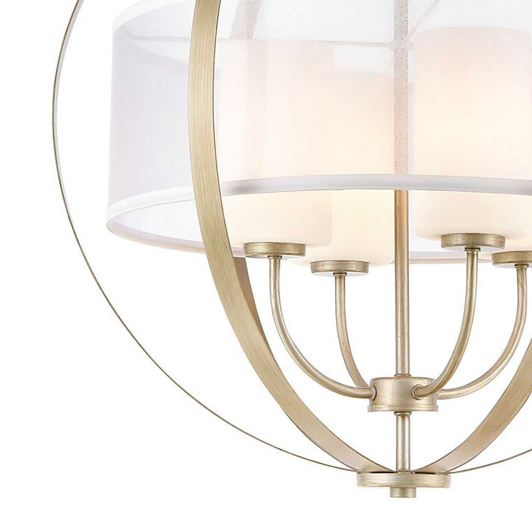 Elk Diffusion 57039/4 Chandelier Light - Aged Silver