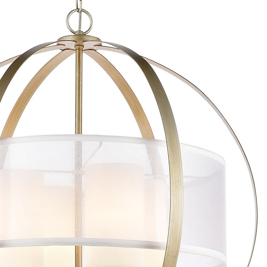 Elk Diffusion 57039/4 Chandelier Light - Aged Silver
