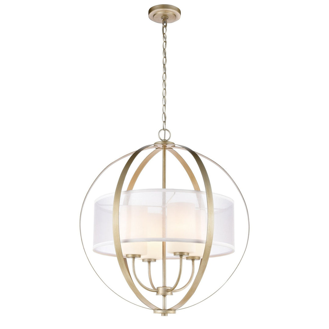 Elk Diffusion 57039/4 Chandelier Light - Aged Silver