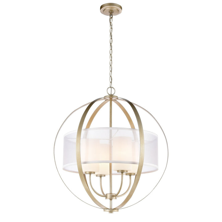 Elk Diffusion 57039/4 Chandelier Light - Aged Silver