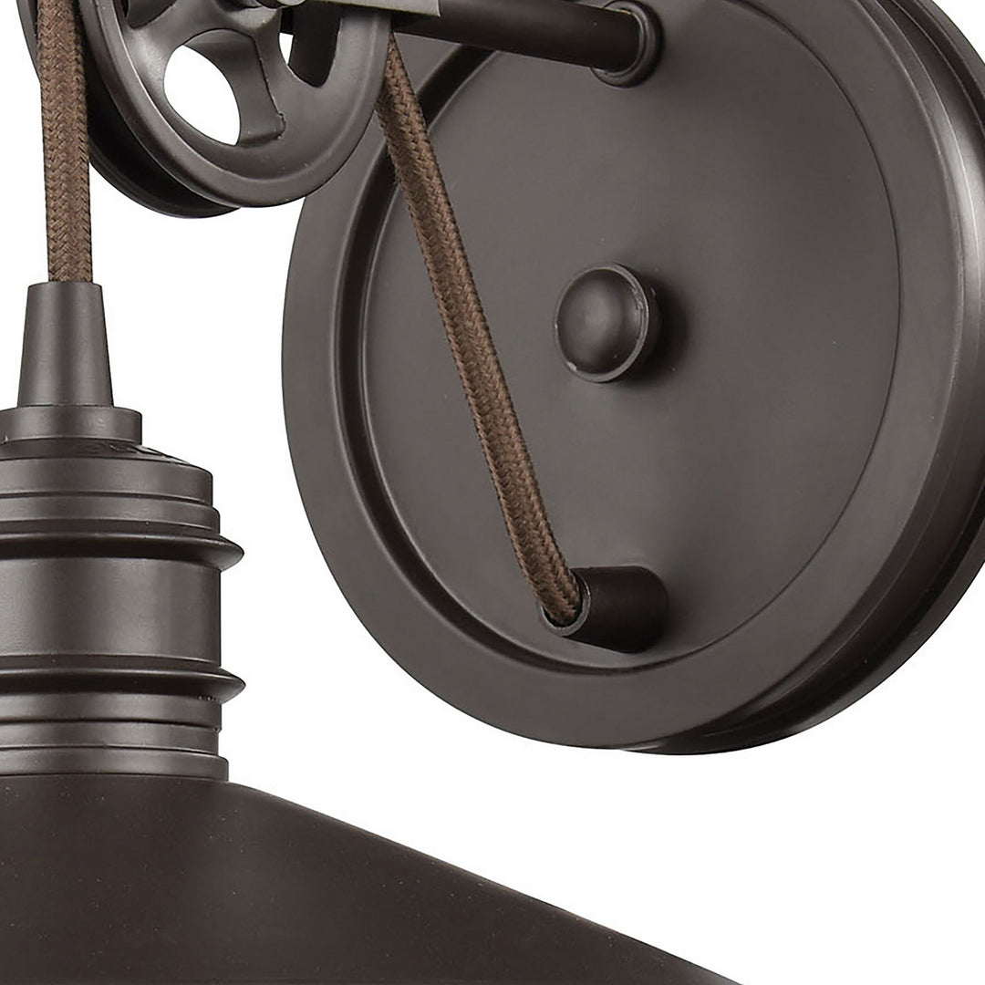 Elk Spindle Wheel 69084/1 Wall Sconce Light - Oil Rubbed Bronze