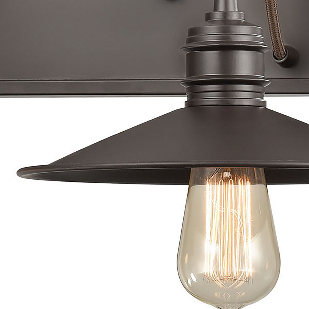 Elk Spindle Wheel 69085/2 Bath Vanity Light 20 in. wide - Oil Rubbed Bronze