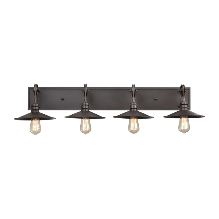 Elk Spindle Wheel 69087/4 Bath Vanity Light 42 in. wide - Oil Rubbed Bronze