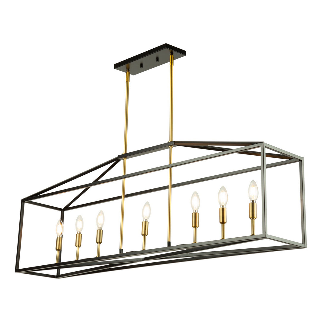 Artcraft Twilight SC13077 Pendant Light - Matte Black & Harvest Brass