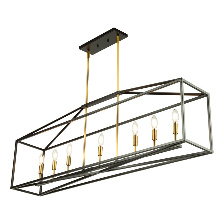 Artcraft Twilight SC13077 Pendant Light - Matte Black & Harvest Brass