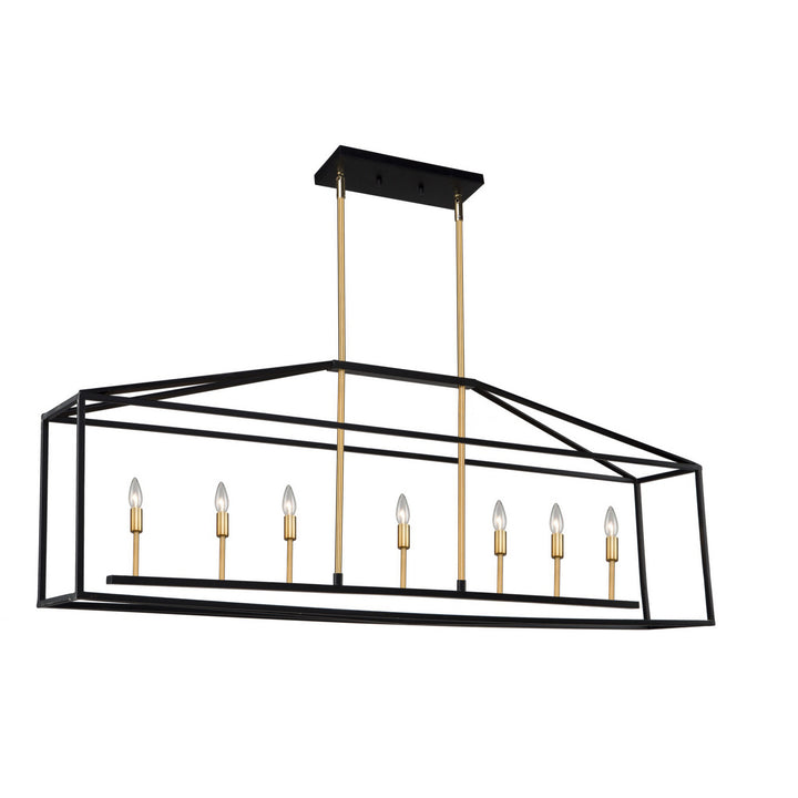 Artcraft Twilight SC13077 Pendant Light - Matte Black & Harvest Brass