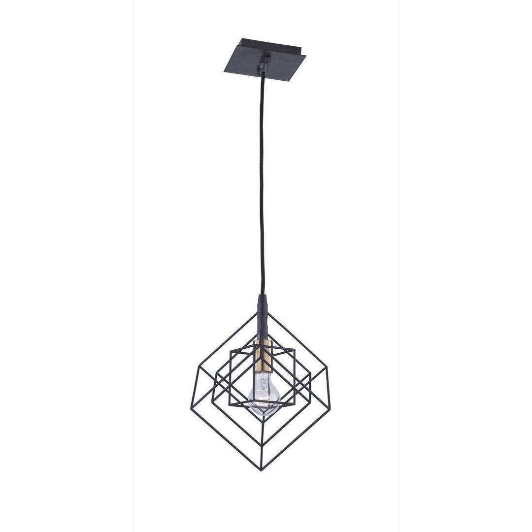 Artcraft Artistry AC11117 Pendant Light - Matte Black & Harvest Brass