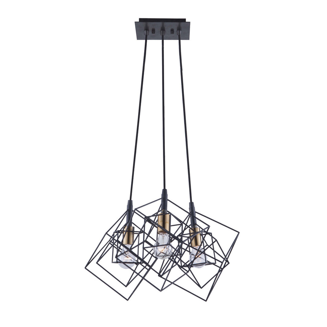 Artcraft Artistry AC11118 Pendant Light - Matte Black & Harvest Brass