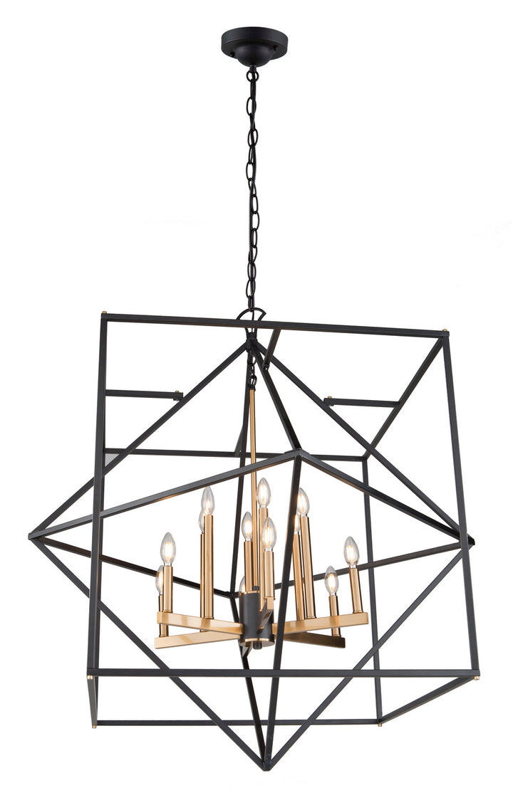 Artcraft Roxton AC11202 Pendant Light - Matte Black & Harvest Brass