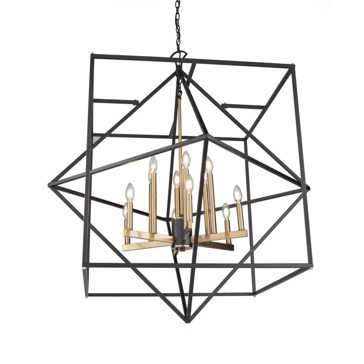Artcraft Roxton AC11202 Pendant Light - Matte Black & Harvest Brass
