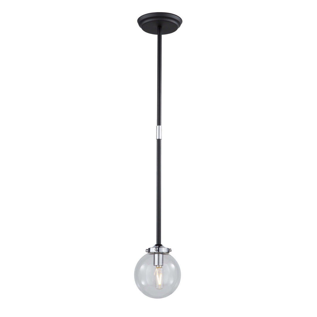 Artcraft Vero Modo AC11431CL Pendant Light - Matte Black & Chrome