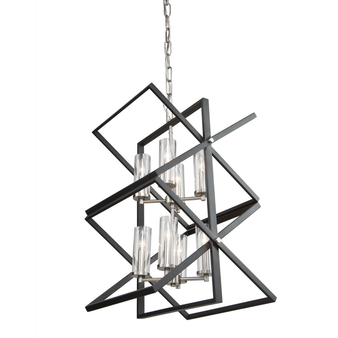 Artcraft Vissini AC11470 Pendant Light - Matte Black & Polished Nickel