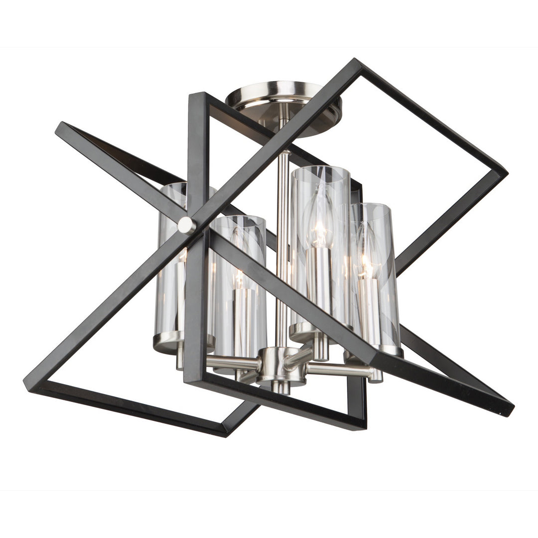 Artcraft Vissini AC11471 Ceiling Light - Matte Black & Polished Nickel