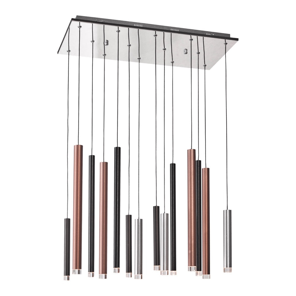 Artcraft Galiano AC7099MU Pendant Light - Black,  Copper,  Satin Aluminum