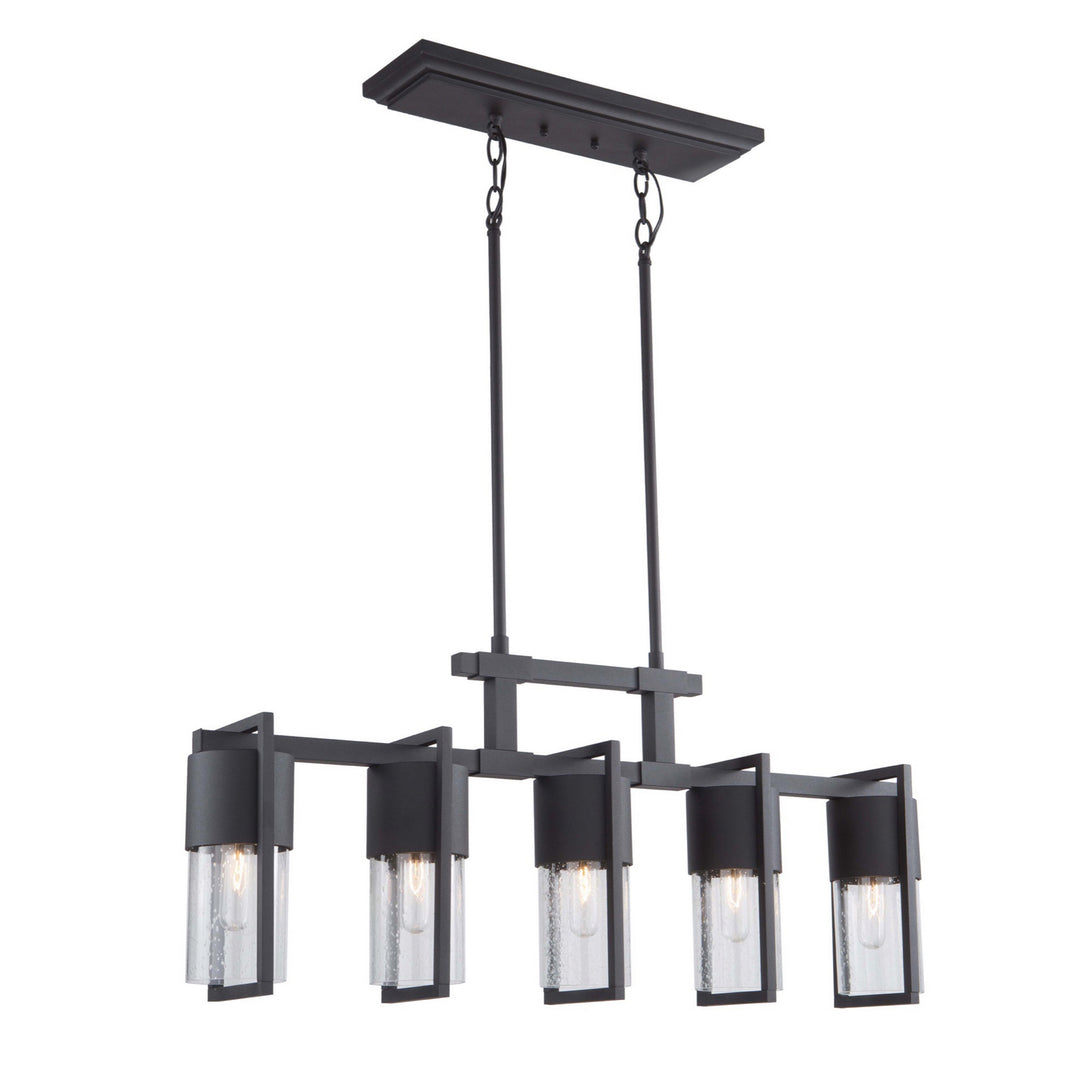 Artcraft Lighting AC9147BK Bond Five Light Outdoor Chandelier Outdoor Black