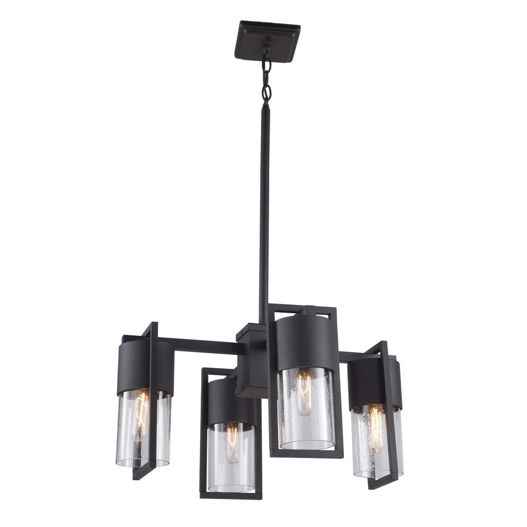 Artcraft Lighting AC9148BK Bond Four Light Chandelier Outdoor Black