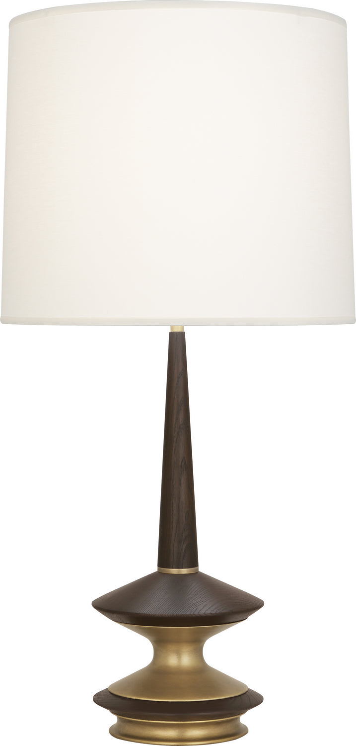 Robert Abbey Lighting 1041 Fletcher Lamp Warm Brass W/Dark Walnut