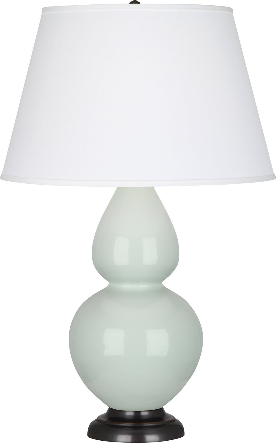 Robert Abbey Lighting 1790X Double Gourd Lamp Celadon Glazed W/Deep Patina Bronze