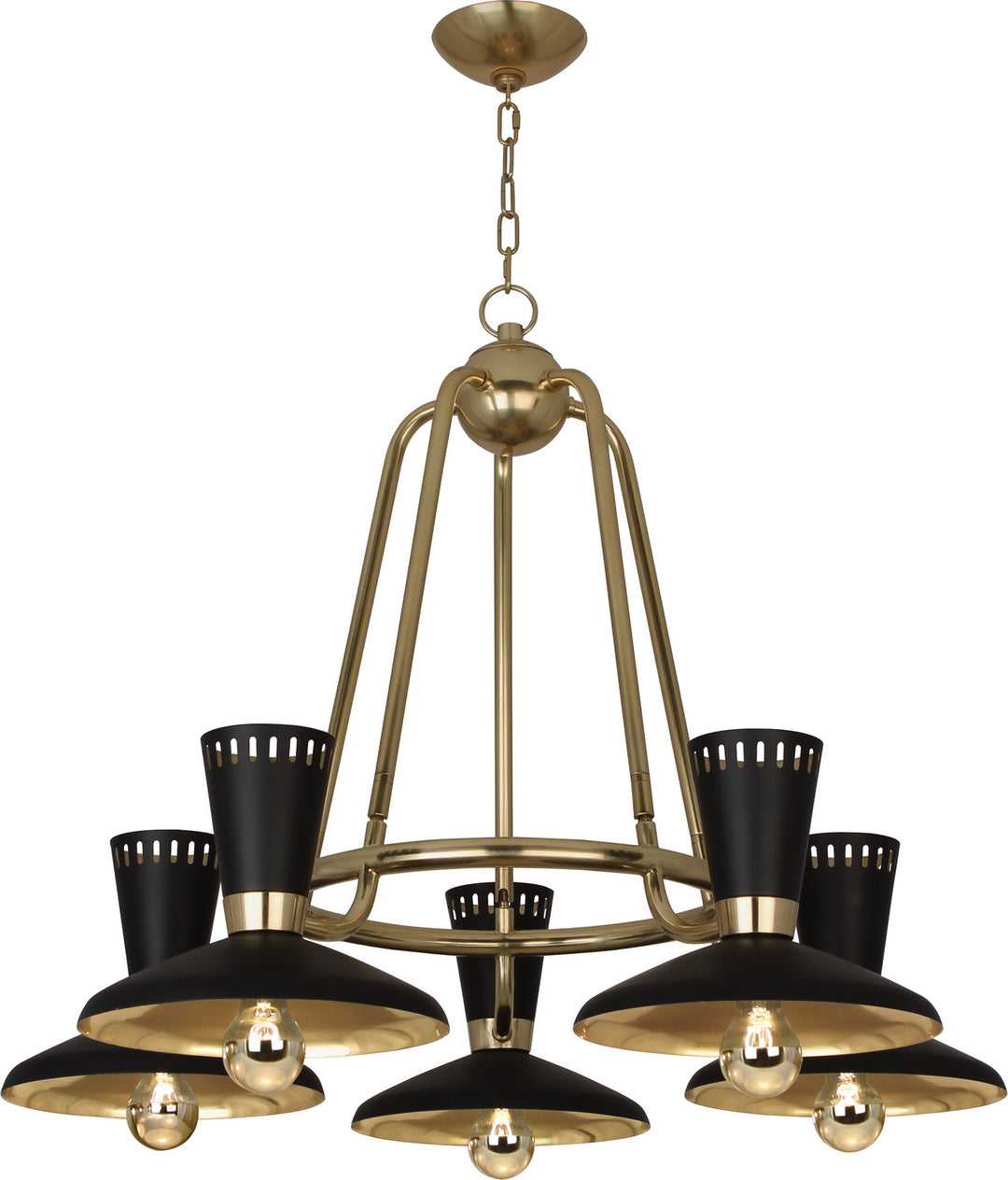 Robert Abbey Vortex 568 Chandelier Light - Modern Brass
