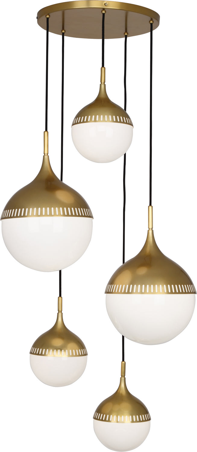 Robert Abbey Jonathan Adler Rio 791 Pendant Light - Antique Brass