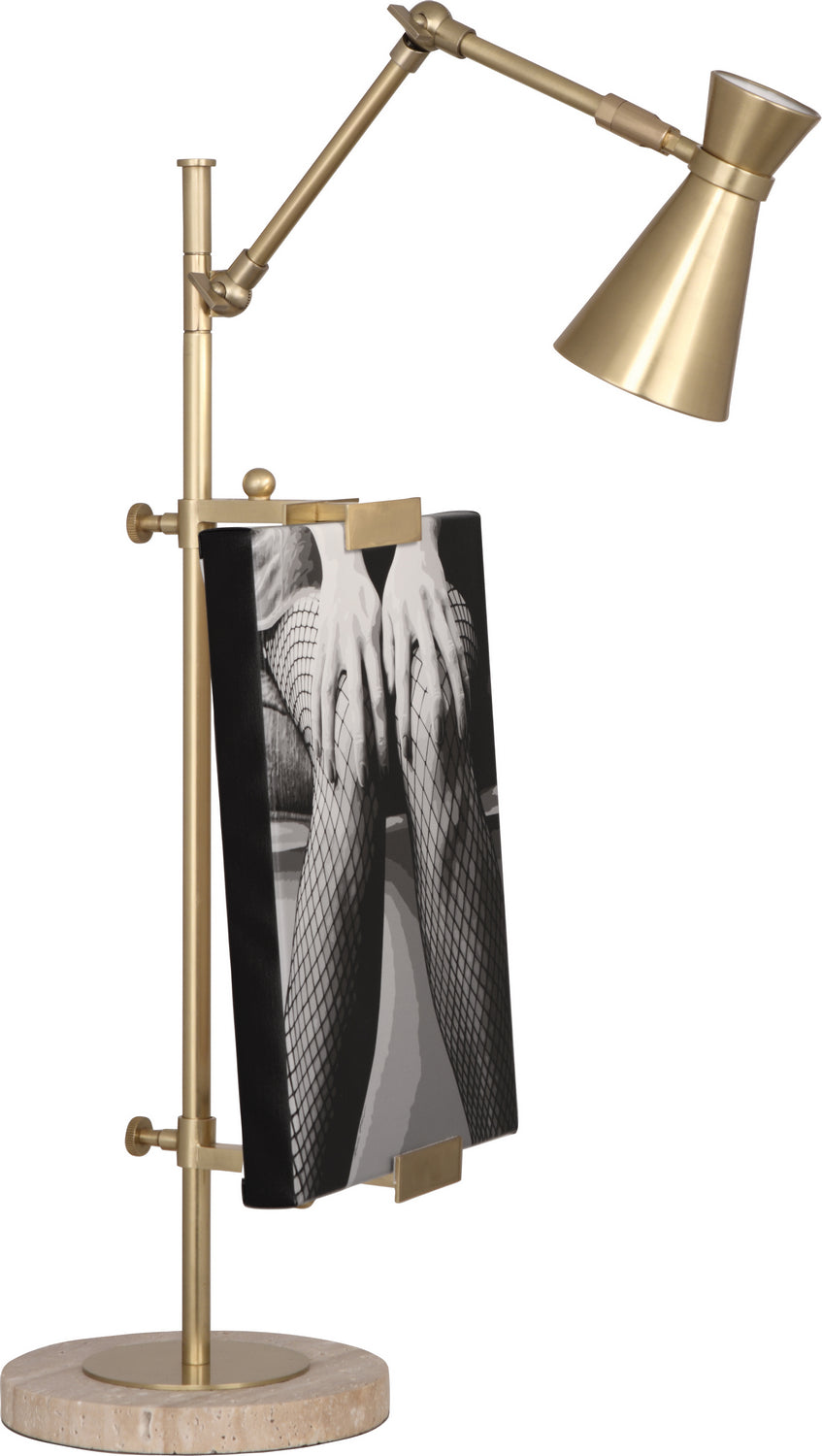 Robert Abbey Lighting 875 Jonathan Adler Bristol Lamp Antique Brass