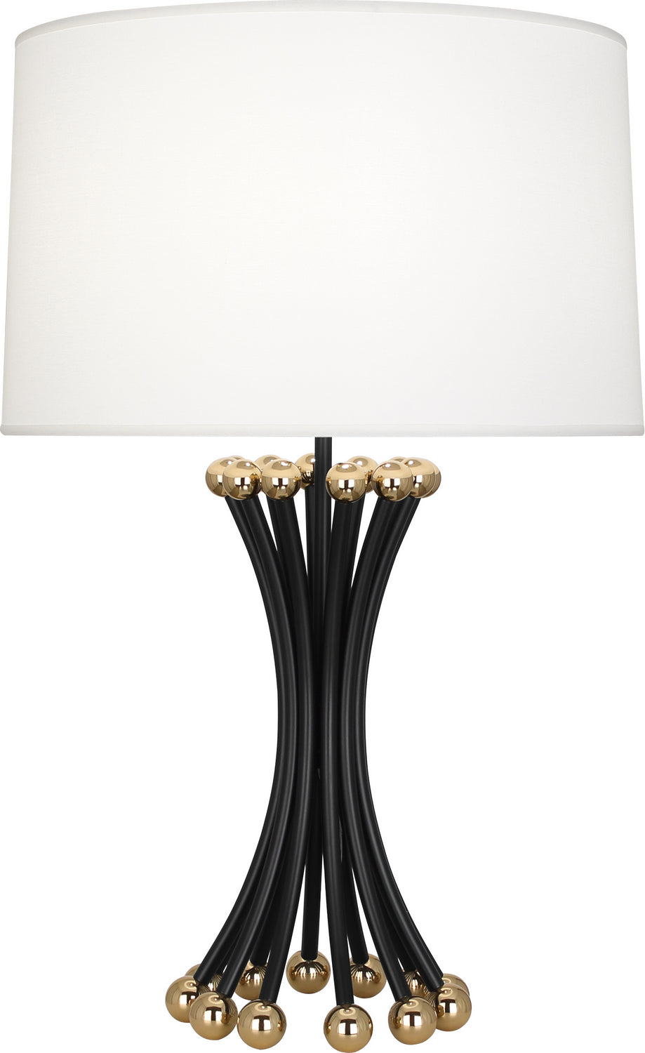 Robert Abbey Lighting BL475 Jonathan Adler Biarritz Lamp Blackened Metal W/Polished Brass