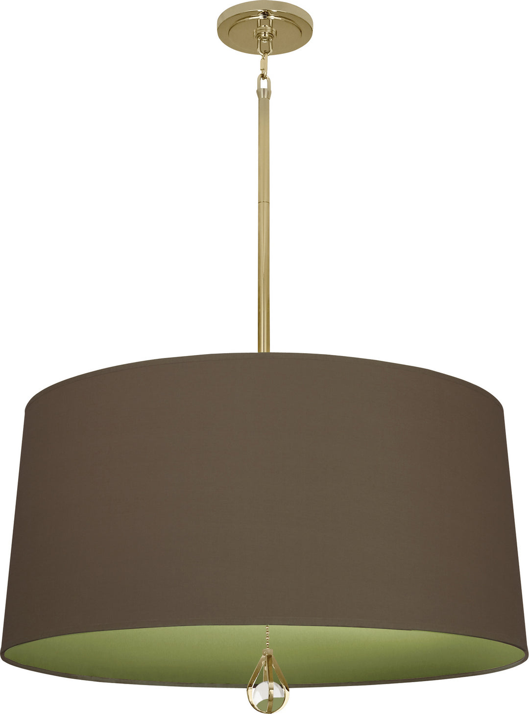 Robert Abbey Williamsburg Custis BN333 Pendant Light - Modern Brass