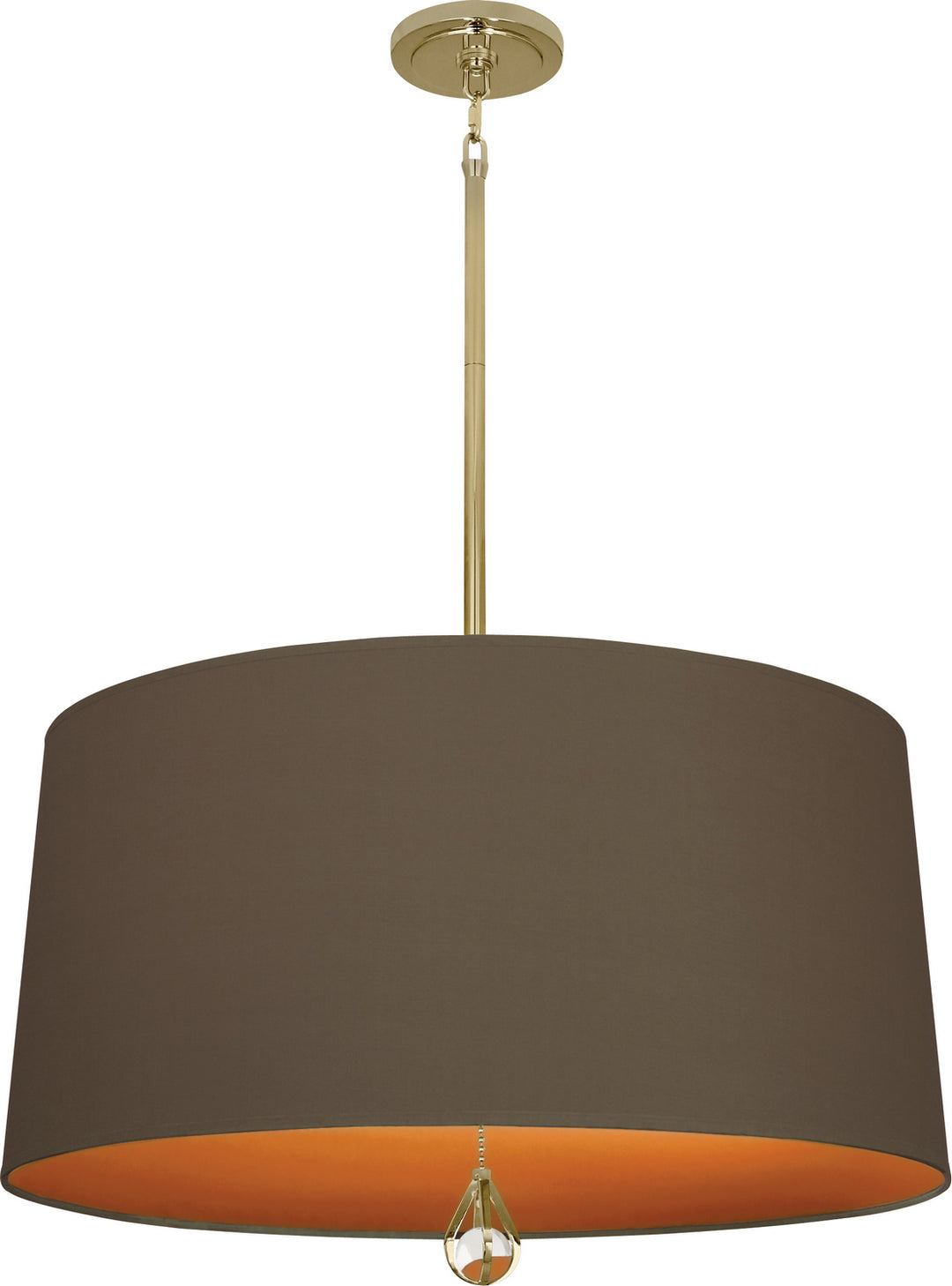 Robert Abbey Williamsburg Custis BN336 Pendant Light - Modern Brass