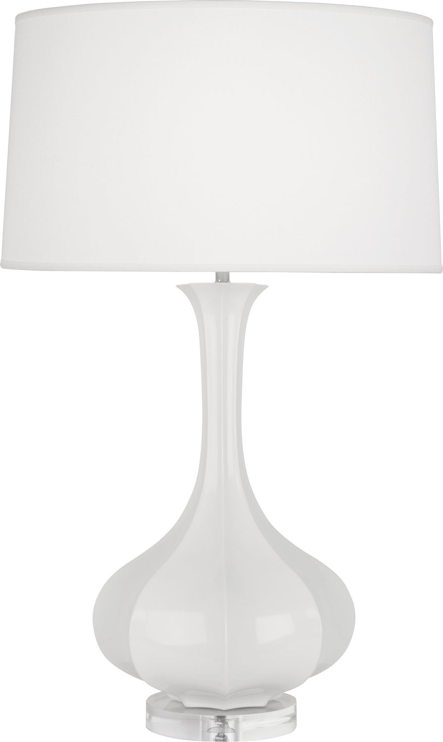 Robert Abbey Lighting LY996 Pike Lamp Lily Glazed W/Lucite Base