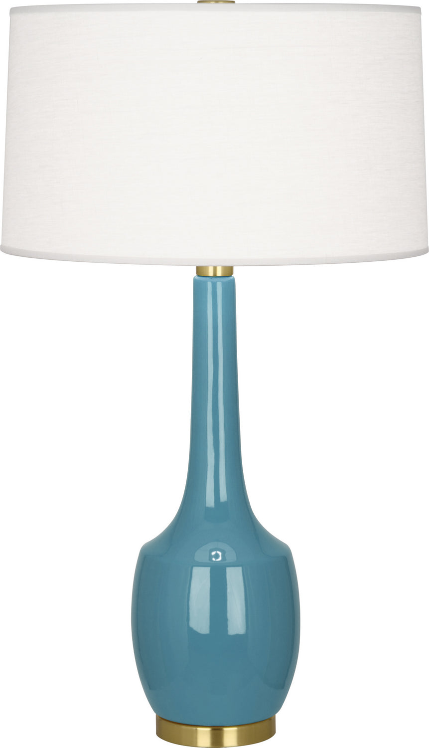 Robert Abbey Lighting OB701 Delilah Lamp Steel Blue Glazed