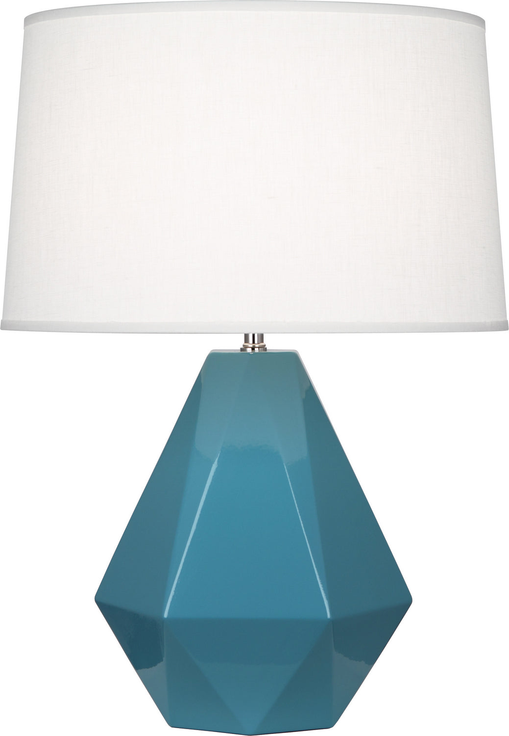 Robert Abbey Lighting OB930 Delta Lamp Steel Blue Glazed