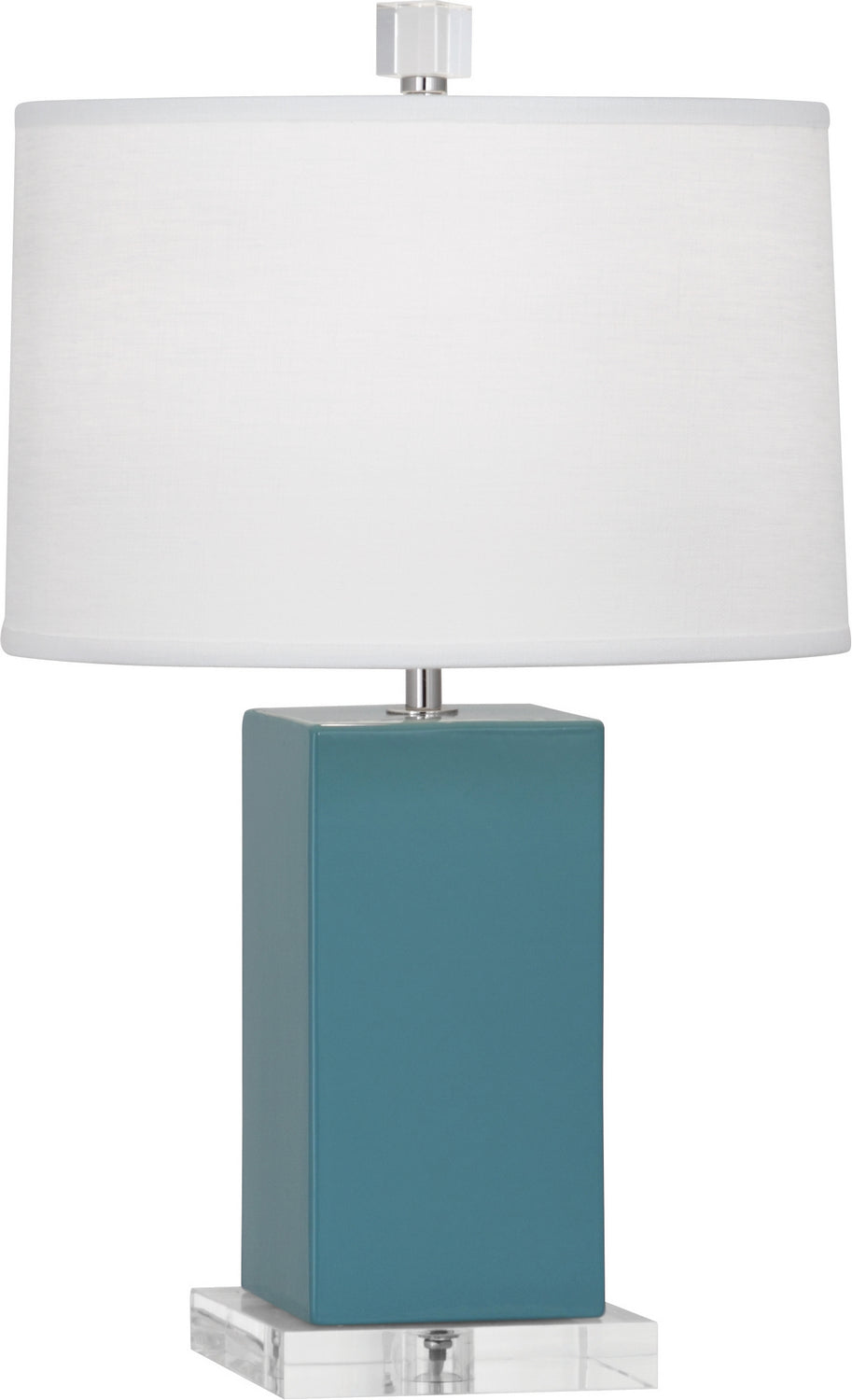 Robert Abbey Lighting OB990 Harvey Lamp Steel Blue Glazed