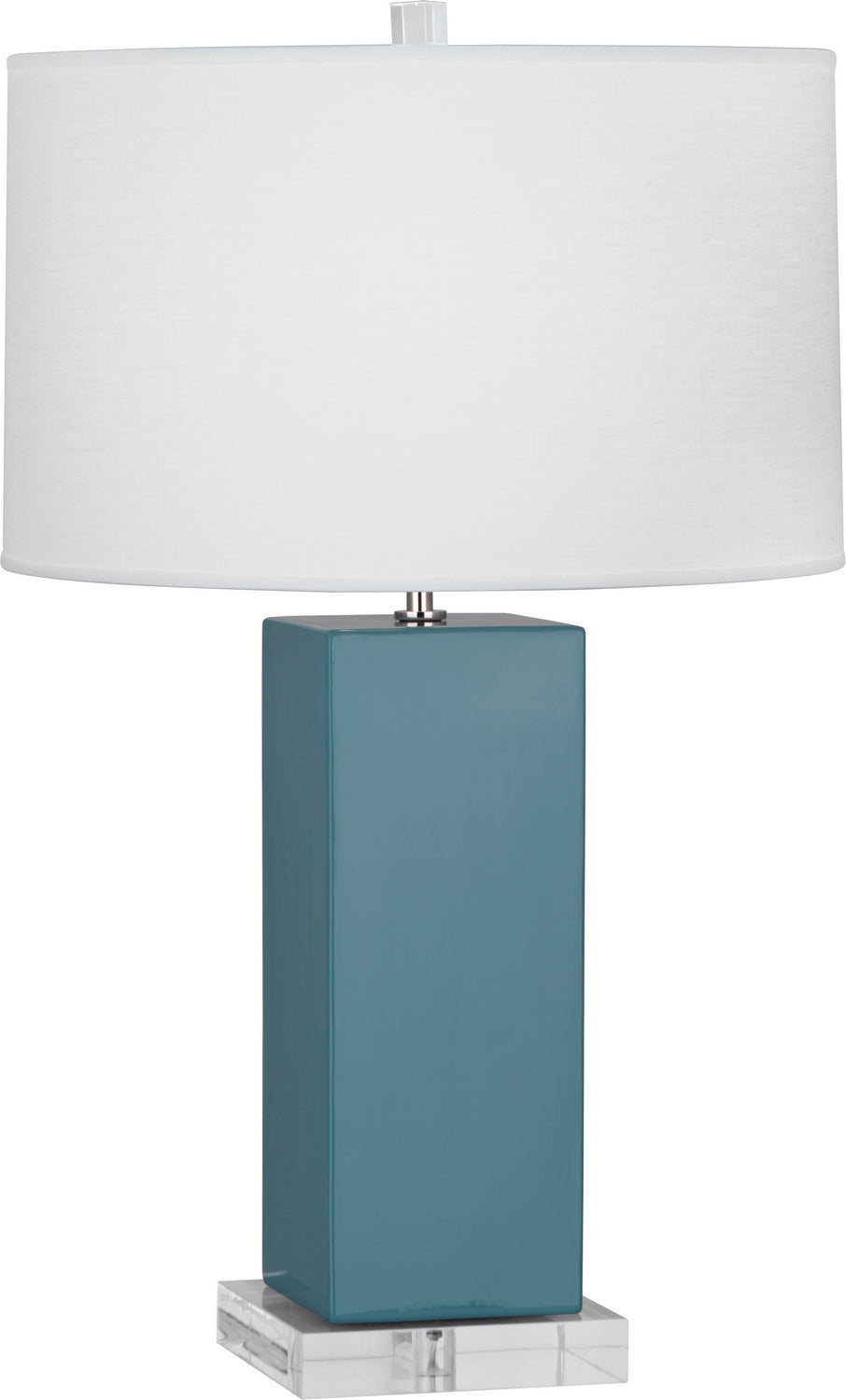 Robert Abbey Lighting OB995 Harvey Lamp Steel Blue Glazed