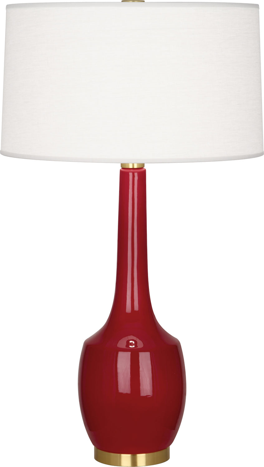 Robert Abbey Lighting OX701 Delilah Lamp Oxblood Glazed