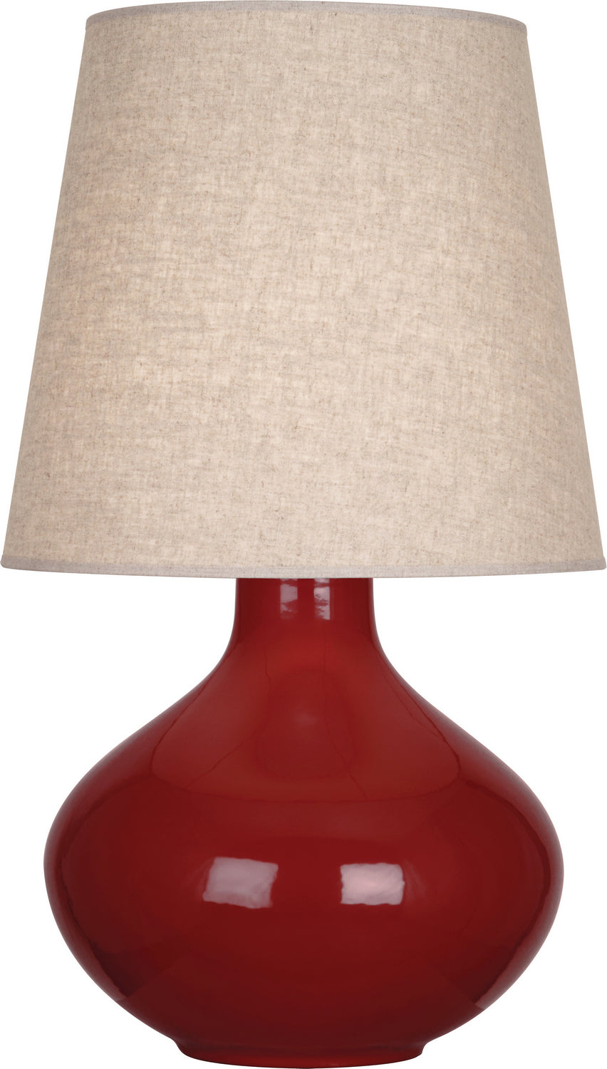 Robert Abbey Lighting OX991 June Lamp Oxblood Glazed