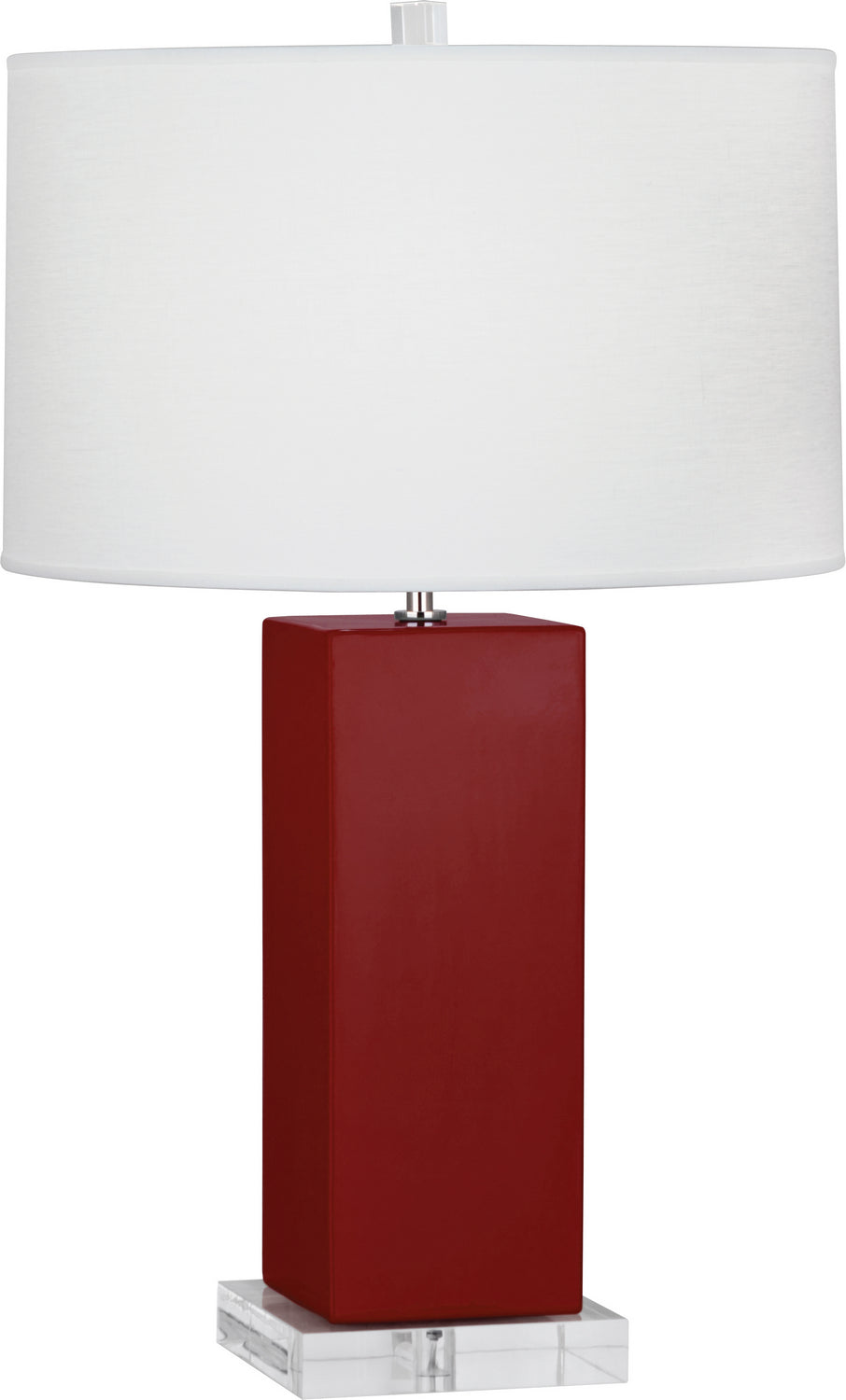 Robert Abbey Lighting OX995 Harvey Lamp Oxblood Glazed