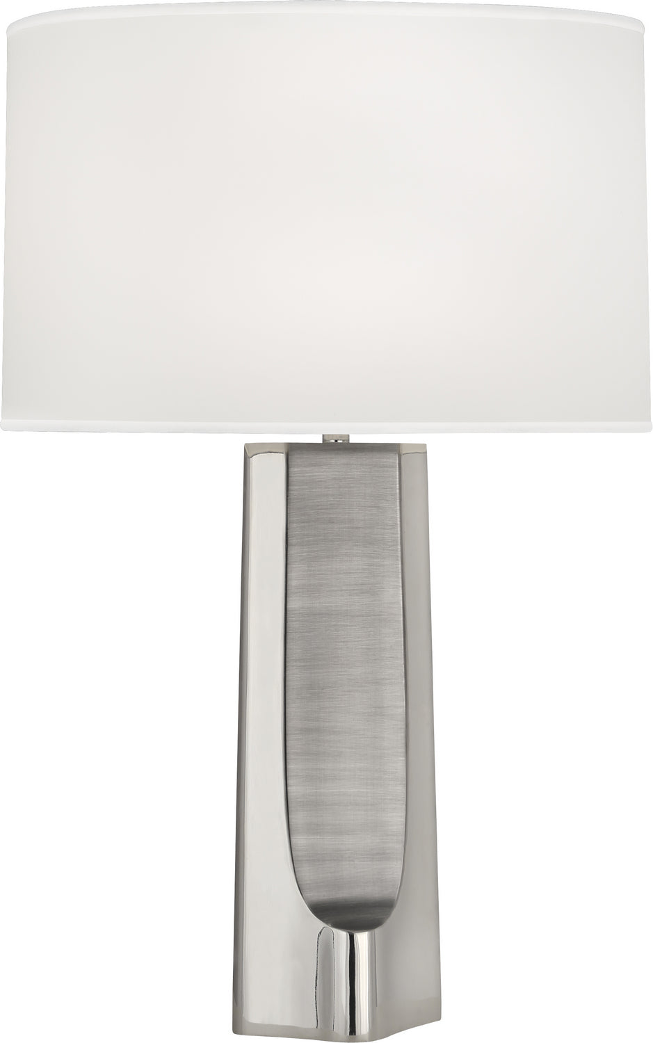 Robert Abbey Lighting S174 Margeaux Lamp Polished Nickel W/Matte Nickel