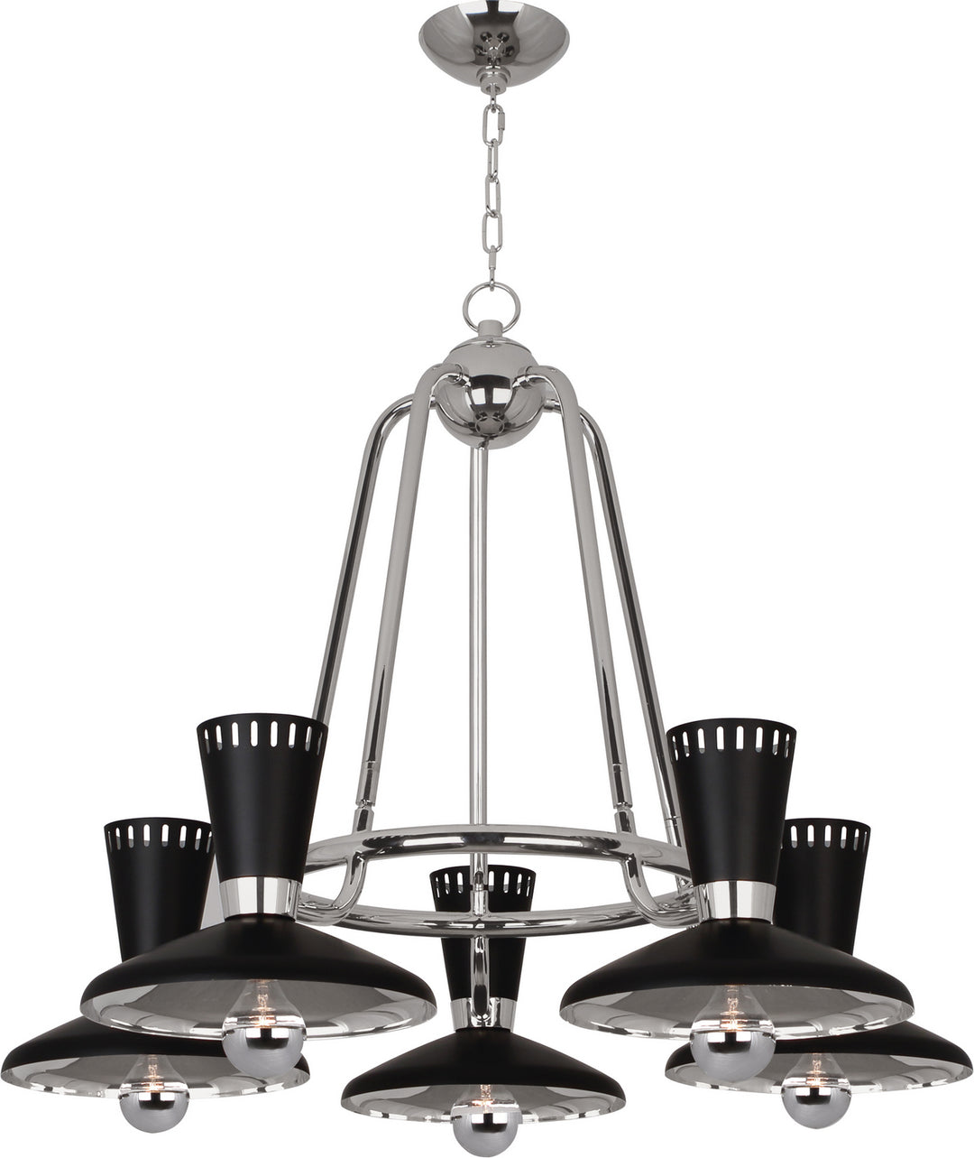 Robert Abbey Vortex S568 Chandelier Light - Polished Nickel