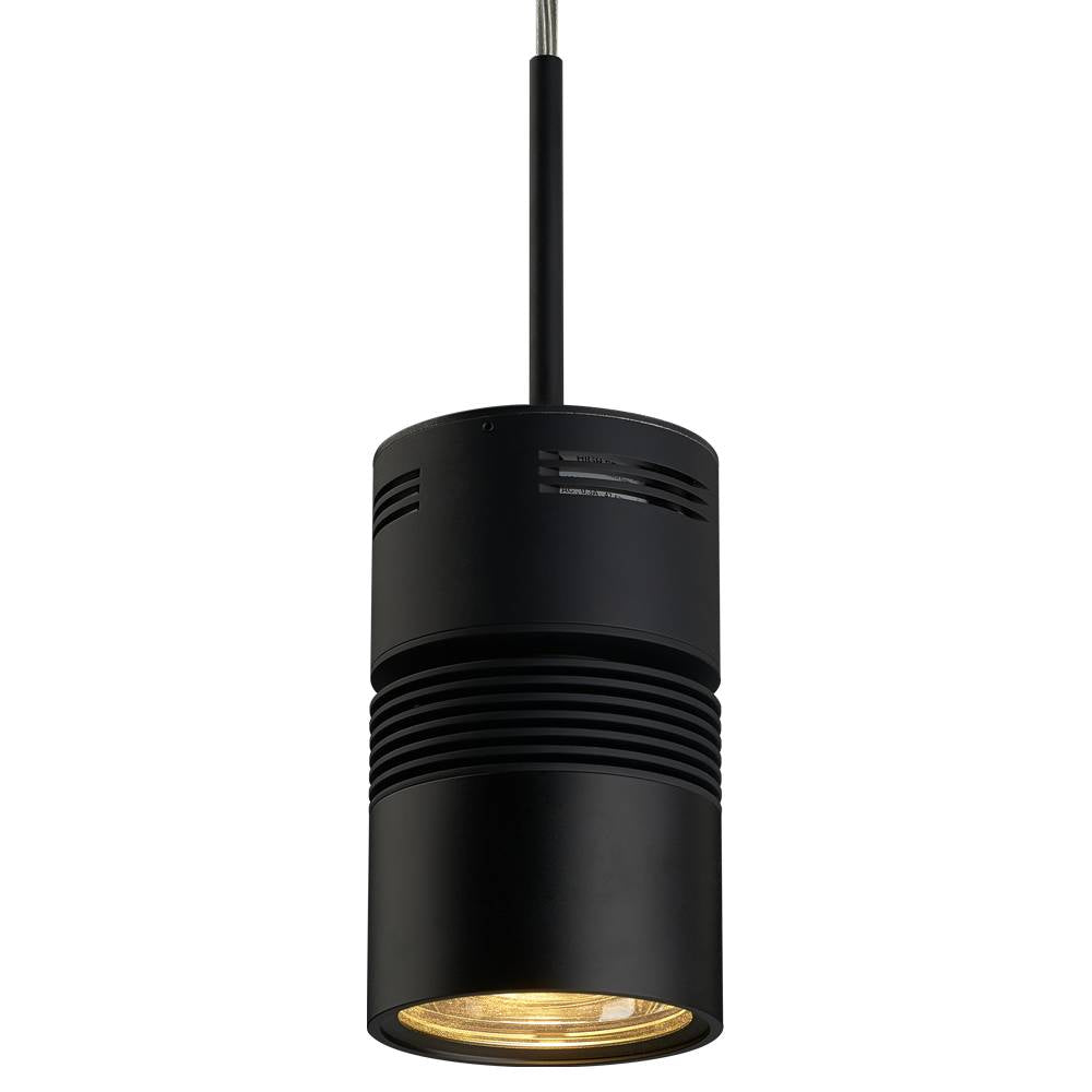 Bruck Lighting 112250BK/11/CLR/ECO Z15 Led Pendant Track Light Black