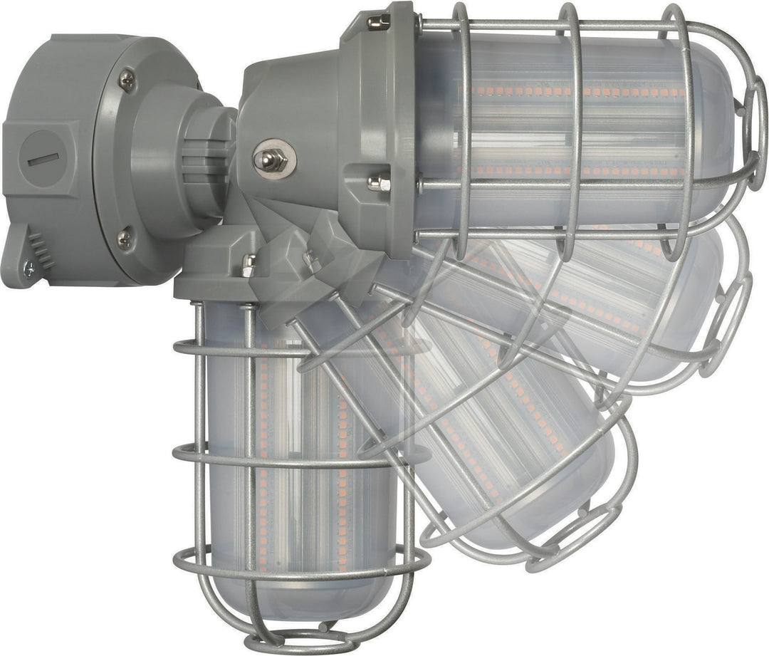 Nuvo Lighting 65-172  Led Adjustable Vapor Tight Utility Light Gray