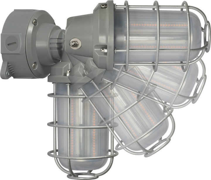 Nuvo Lighting 65-172  Led Adjustable Vapor Tight Utility Light Gray