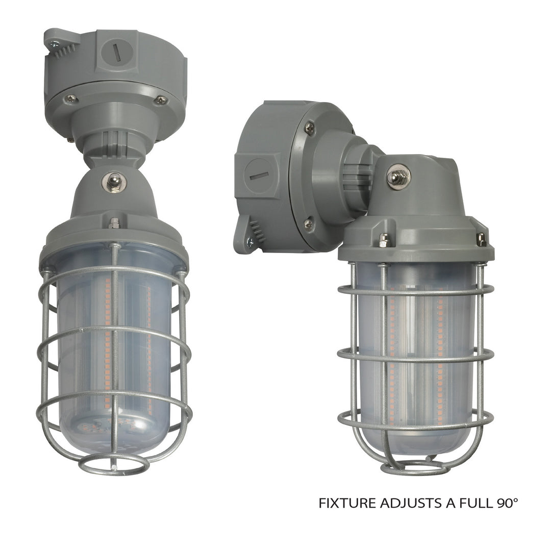 Nuvo Lighting 65-172  Led Adjustable Vapor Tight Utility Light Gray
