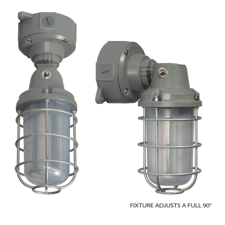Nuvo Lighting 65-172  Led Adjustable Vapor Tight Utility Light Gray