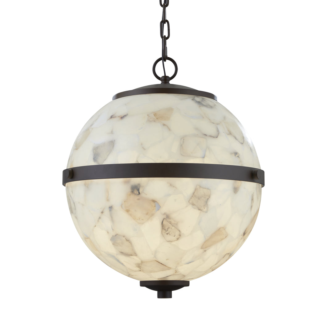 Justice Designs ALR-8040-DBRZ Alabaster Rocks! Pendant Outdoor Bronze / Dark