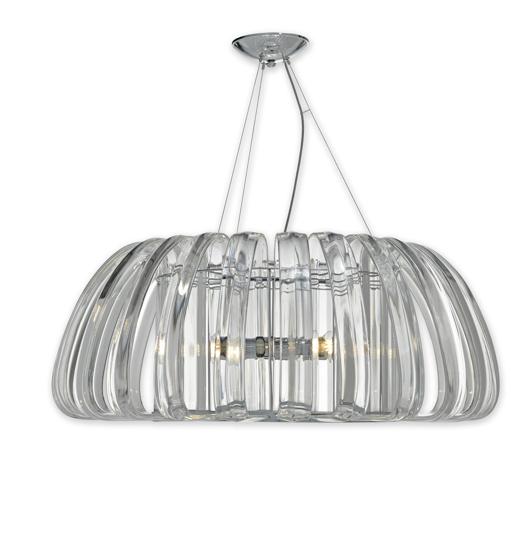 Justice Designs Bohemia BOH-6024-CLER-CROM Chandelier Light - Polished Chrome