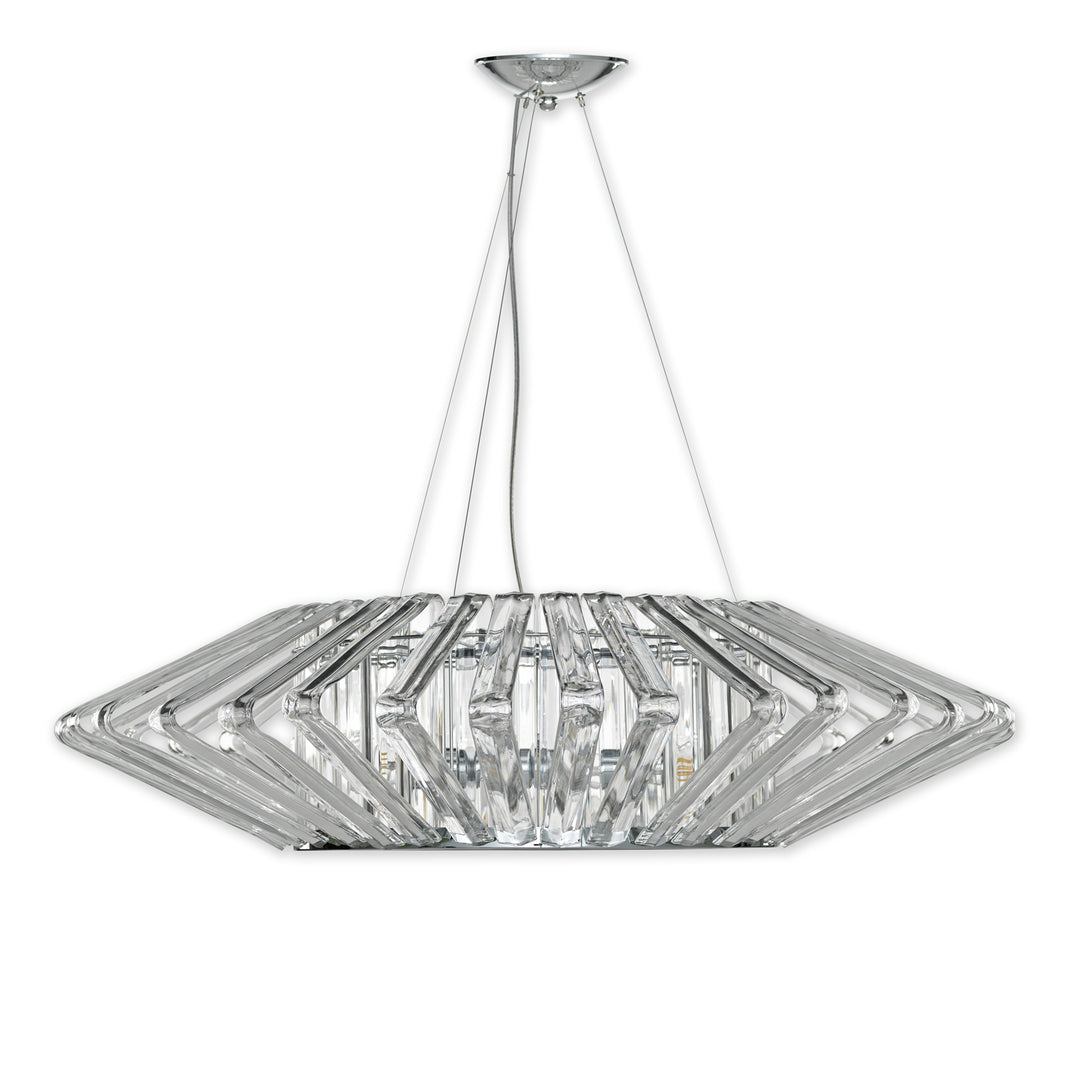 Justice Designs Bohemia BOH-6034-CLER-CROM Chandelier Light - Polished Chrome