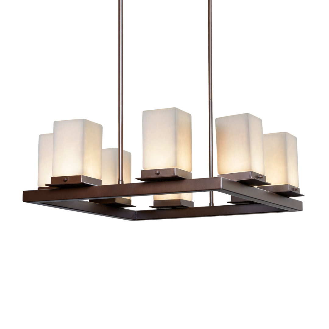 Justice Designs Clouds CLD-7519W-DBRZ Chandelier Light - Dark Bronze
