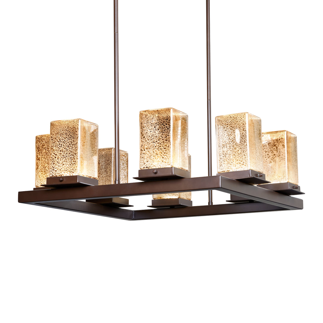 Justice Designs Fusion FSN-7519W-MROR-DBRZ Chandelier Light - Dark Bronze